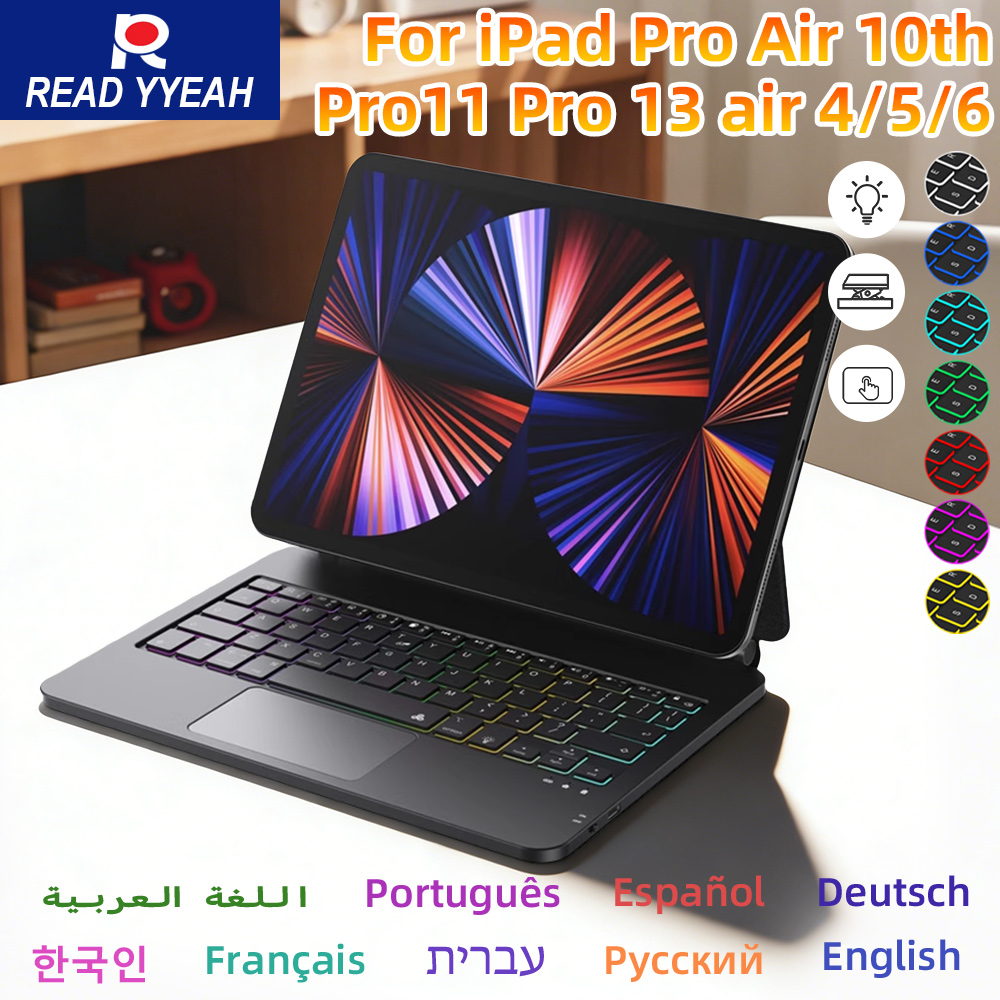 Magnetic Case Smart - READYYEAH Magic Keyboard Untuk iPad 2025