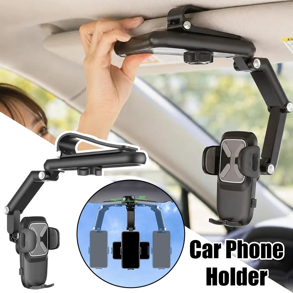 Car Accessories Tablet Holder - Penyangga Ponsel untuk Visor Mobil, Dapat