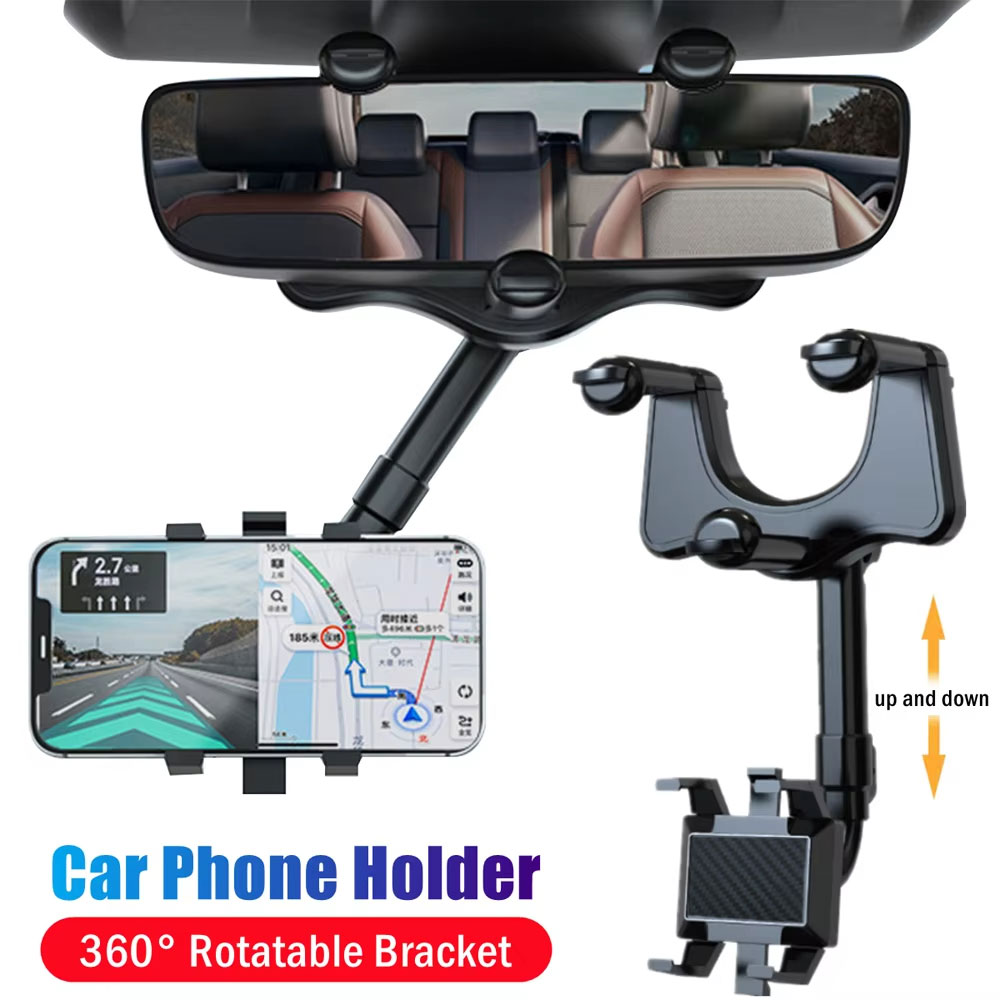 Car Accessories Tablet Holder - Dudukan Ponsel Kaca Spion Mobil Dapat