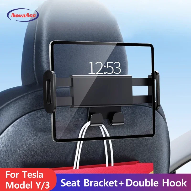 Car Accessories Tablet Holder - Penyangga Sandaran Kepala Mobil untuk Tesla