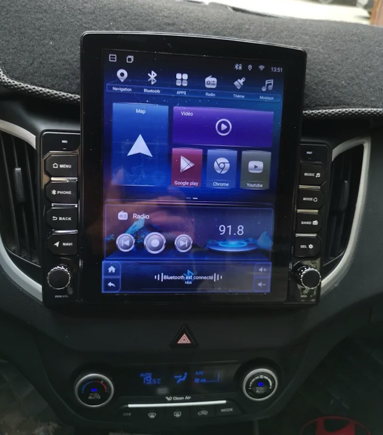 Tablet Danish Mobile & Accessories - 8G+128G Android 14 Untuk Hyundai Creta