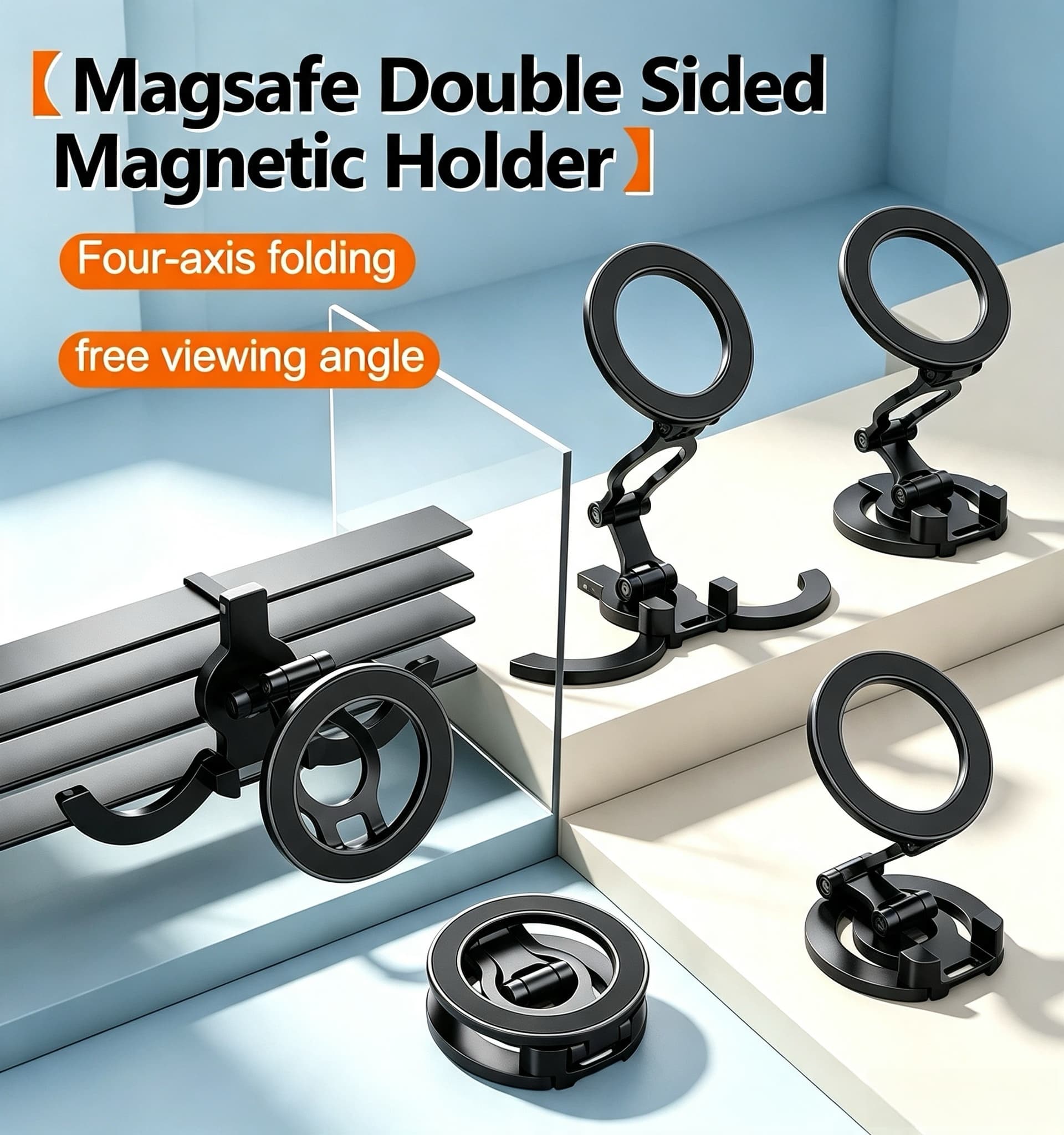 Tablet Stand Adjustable - Penyangga Ponsel Magsafe Dua Sisi Tripod