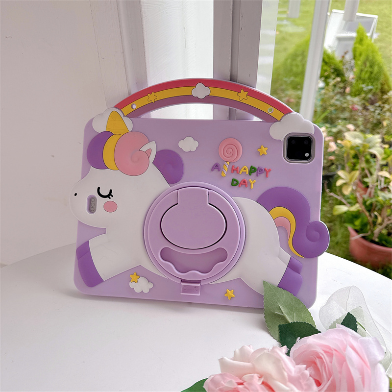 Tablet A9 Accessories - Casing Tablet Anak-anak Unicorn Kartun untuk