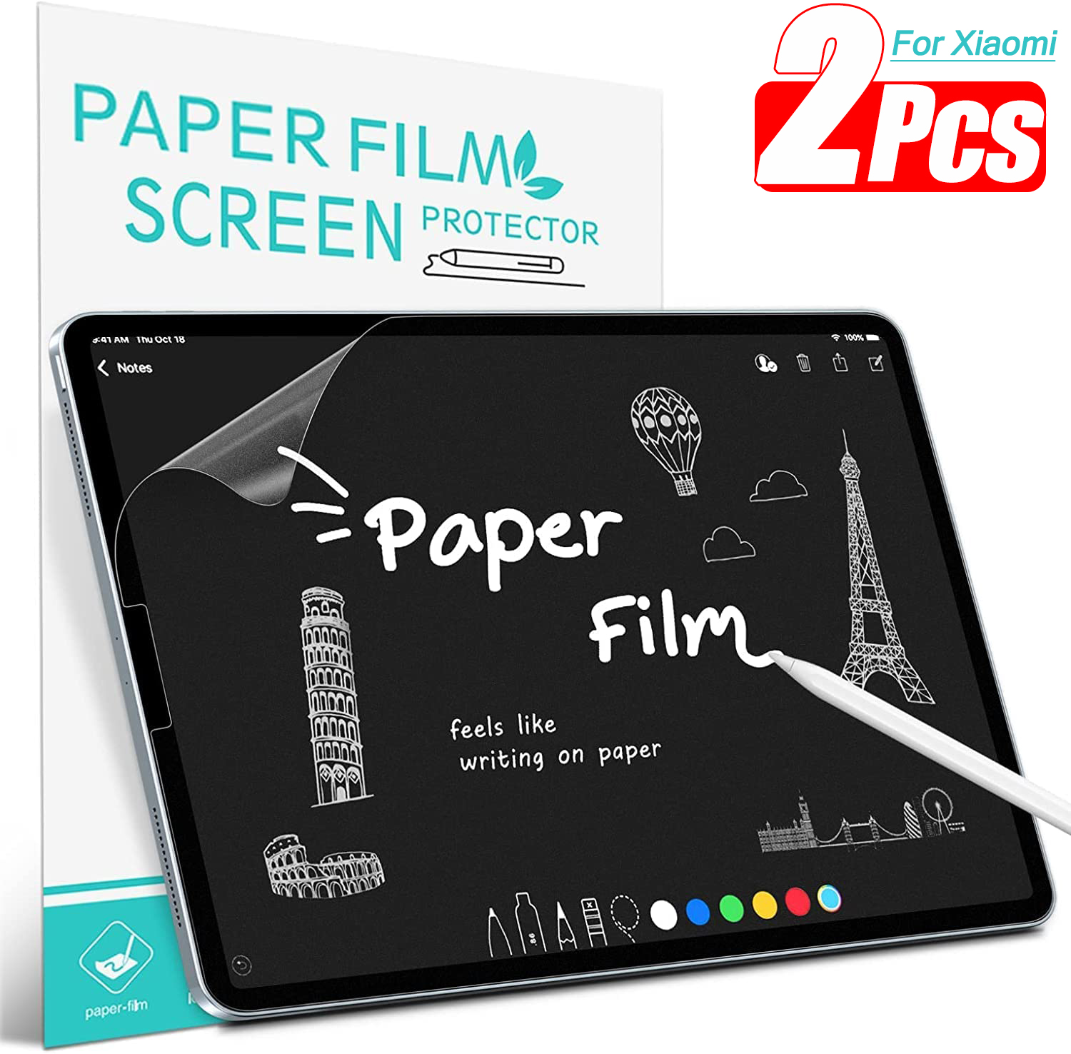 Tcl Tablet Accessories - Lapisan pelindung layar rasa kertas tulis