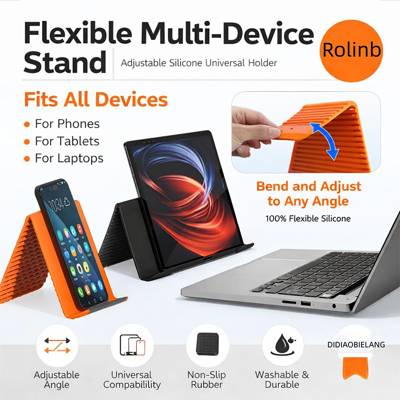 Penyangga Ponsel Lipat Silikon - Car Accessories Tablet Holder ulasan dan harga