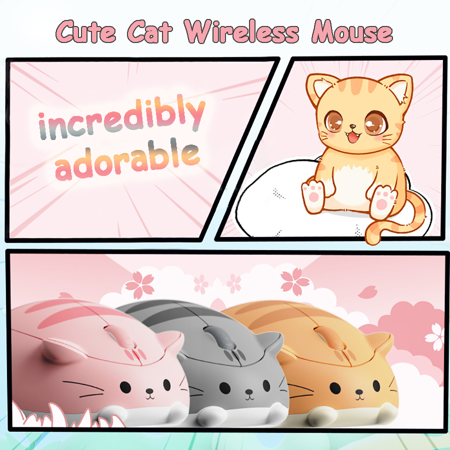 Mouse kucing lucu 2.4G tanpa k - Kids Tablet With Accessories ulasan dan harga