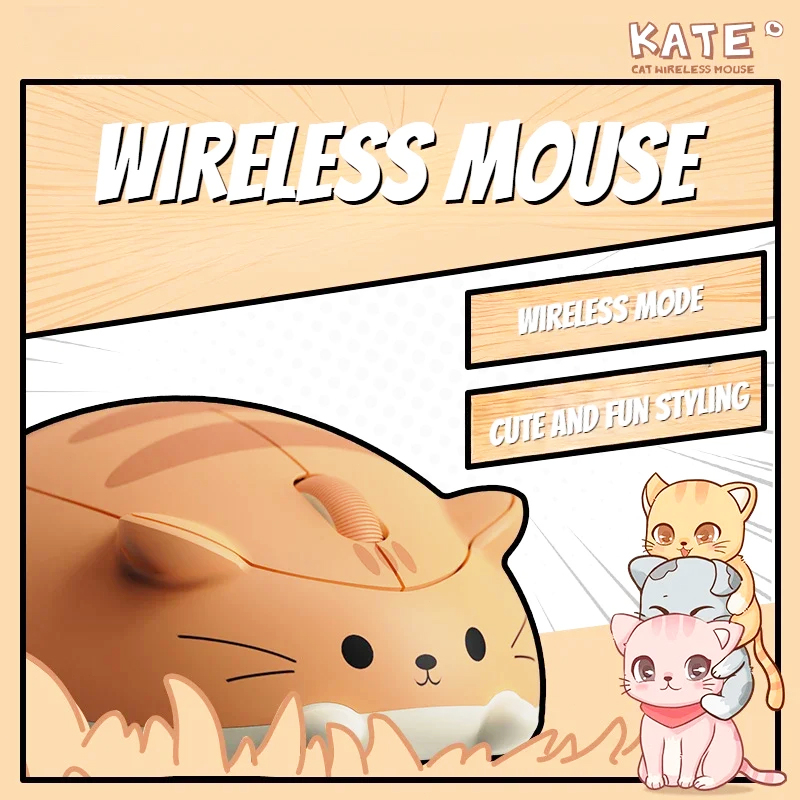 Mouse kucing lucu 2.4G tanpa k - Kids Tablet With Accessories ulasan dan harga