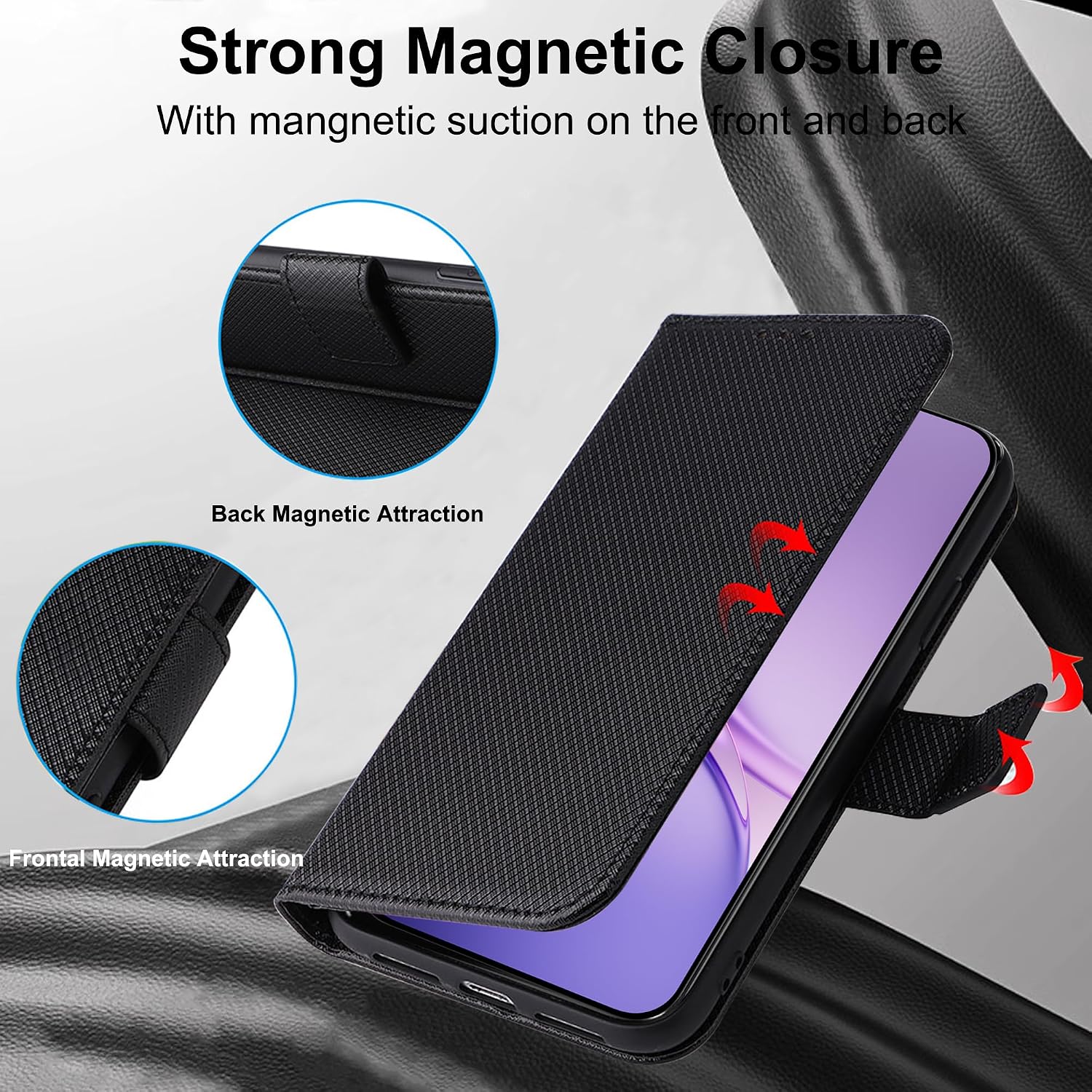 Casing Dompet Flip Kulit Polos - Magnetic Case Smart ulasan dan harga
