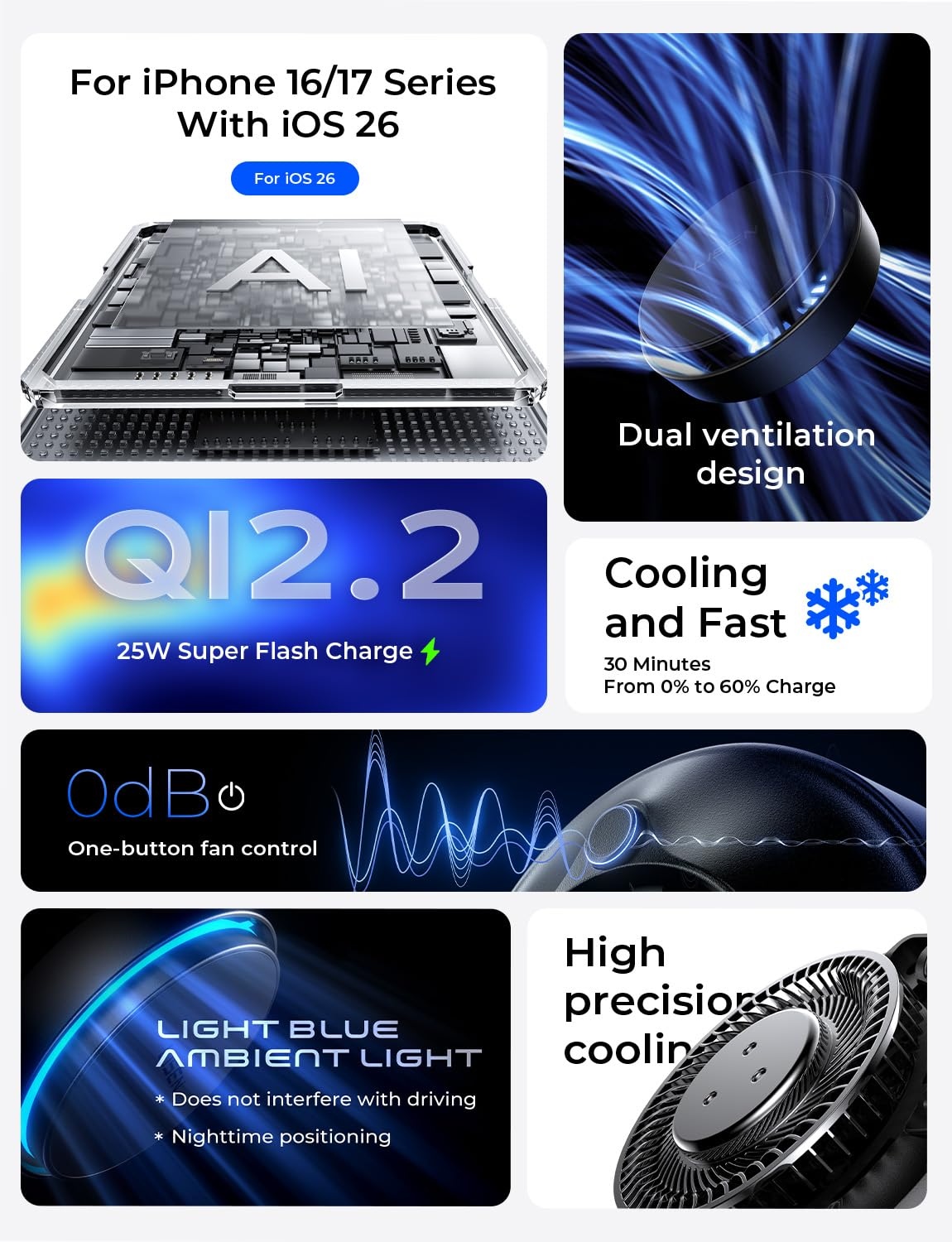 LISEN 2026 25W Qi2.2 Pengisi D - Ram Tablet Accessories ulasan dan harga